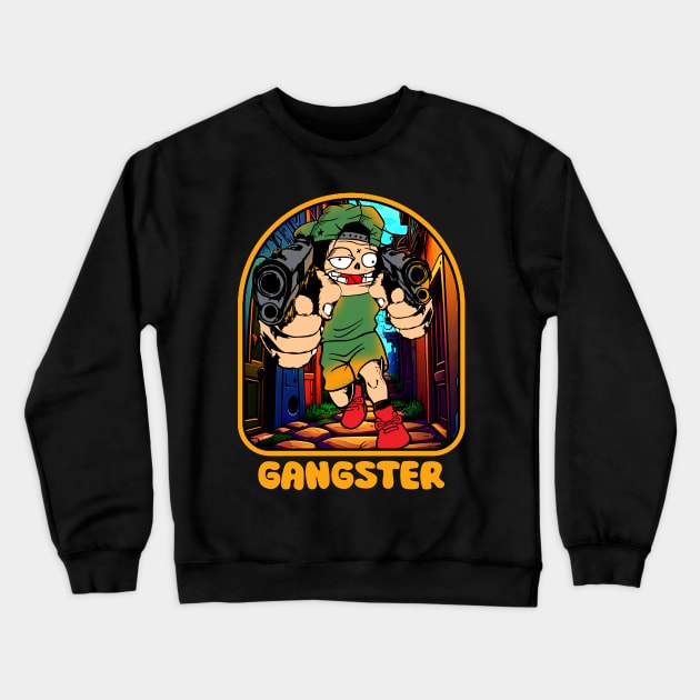 gangster Crewneck Sweatshirt by antonimus